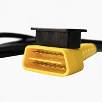 Kabel Utama HTT EV17 untuk Penguji Mobil, Kabel Diagnostik Pin Dua Baris OBD untuk Stasiun Inspeksi Kendaraan Bermotor