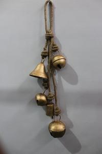 Campanas Tradicionales de Latón, Adornos Artesanales, Forma Redonda, Adorno Navideño - Product Image 1