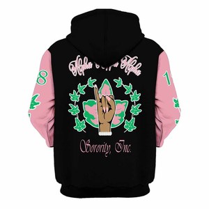 Kapa |   Alfa |   Sudadera con Capucha Personalizada con Letras Griegas, 100% Algodón Felpa, Unisex, para Universidad, Fraternidad, Hermandad - Product Image 2