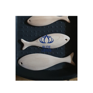 Décoration murale artisanale légère en bois en forme de poisson, style Art Déco, pour salon, usage intérieur, idéale pour cadeaux de baby shower et d'anniversaire - Product Image 4