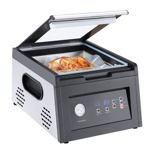 Sigillatrice Sottovuoto Compatta da 380W per Alimenti Umidi e Carne, Macchina per Confezionamento Sacchetti da 11,5 Pollici, Pompa a Vuoto a Campana, Design Robusto e Potente - Product Image 2