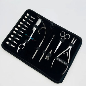 Multi-Functional Hair Extension Styling Tools Kit Stainless Steel Plier Razor Section <b>Clips</b> Loop <b>Hook</b> Styling Accessories - Product Image 6