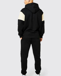 เสื้อฮู้ดผ้าคอตตอนใส่ได้ทั้งชายและหญิงชุดฝึกทำจากผ้าฝ้ายระบายอากาศได้ดีพิมพ์โลโก้แบบโอเวอร์ไซส์ - Product Image 1