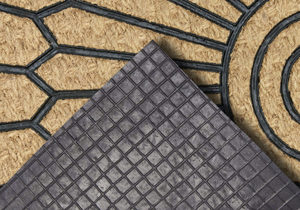 Tapis de porte extérieur moderne personnalisé Jucor, antidérapant, imperméable, en nylon et caoutchouc, avec support en PVC, épaisseur moyenne, fabriqué à la machine, personnalisable - Product Image 3