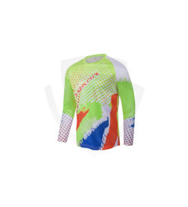 Polo de course moto personnalisé respirant imprimé, nom de l'équipe de motocross, sublimation, séchage rapide, anti-UV, vêtements de sport - Product Image 1