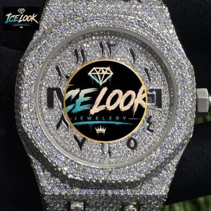 Reloj Mecánico de Pulsera con Esfera Plateada y Circonitas Cúbicas, Caja Cuadrada con Incrustaciones de Diamantes, Joyería de Regalo - Product Image 3