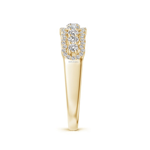 แหวนเพชรทรง Eternity ที่ได้รับการรับรองจาก IGI เพชรเพาะเลี้ยงในห้องปฏิบัติการ แหวนแต่งงานเพชรหลายเม็ด ทอง 10K 14K 18K เงิน 925 935 - Product Image 3