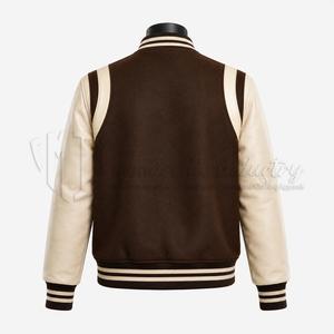 Chaqueta Universitaria de Lana y Cuero Personalizada, Proveedor Mayorista OEM ODM - Product Image 2