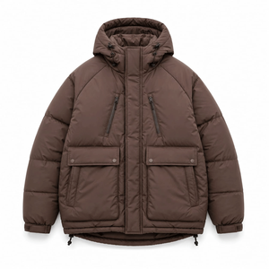OEM <b>Men's</b> <b>Long</b> Hooded Puffer <b>Jacket</b> Premium Warm Winter Outerwear Manufacturer - Product Image 2