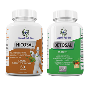 Livewell Nutrition Nicosal Detosal Supplément Duo 60 Comprimés 60 Gélules Soutien Immunitaire et Détoxifiant - Product Image 2
