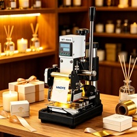 Máquina de Estampagem a Quente Digital Semi-Automática para Couro, Madeira, PVC e Papel