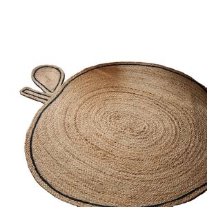 Tapis tressés en jute et coton, fabriqués à la machine, écologiques, résistants aux taches, design moderne - Product Image 1