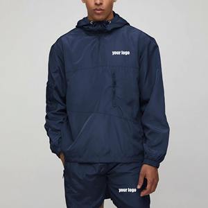 Nouvel ensemble short et sweat à capuche zippé en nylon coupe-vent imprimé personnalisé pour homme, léger, respirant et à séchage rapide, collection été 2025 - Product Image 1