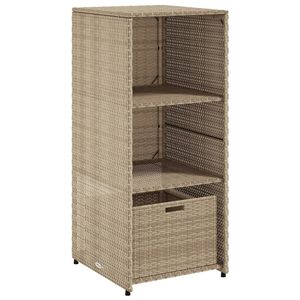 Armoire de rangement pour patio en rotin beige 19.7 "x 21.7" x 45.3" - Product Image 2