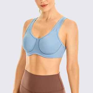 ACTIVE ENTERPRISES - Sujetador Deportivo de Yoga para Mujer, Diseño Personalizado, Alta Sujeción, Transpirable, Ecológico, Spandex/Nylon, Diseño Sólido, con Relleno Extraíble - Product Image 3