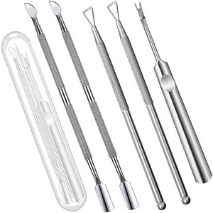 Outil professionnel pour cuticules, pousse-cuticules et nettoyeur double face pour un soin détaillé et une préparation de surface lisse - Product Image 1