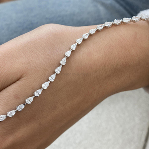 Real <b>Gold</b> Lab Grown Diamond Bracelet 10K 14K 18K IGI Graded Ethical Jewelry Yellow <b>Rose</b> White <b>Gold</b> Luxury Gift Ideas - Product Image 1