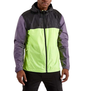 Veste coupe-vent en toile décontractée pour homme, confortable et respirante pour l'hiver, facile à laver avec des couleurs contrastées - Product Image 1