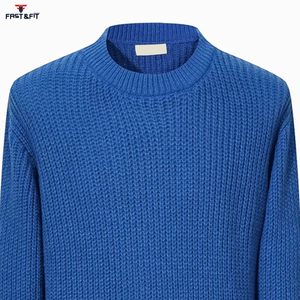 Pull à col rond personnalisable imprimé sur le devant, tricoté, anti-rides, séchage rapide, pour homme – Collection Hiver – Meilleures ventes - Product Image 3