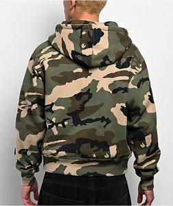 Sudadera Táctica Personalizada para Hombre, Estilo Boxy, Impresión DTG, Oversize, Felpa Francesa, Camuflaje, Cremallera, Vintage, Lavado Ácido, OEM - Product Image 2