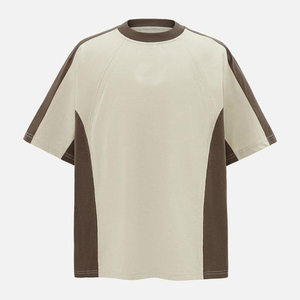 เสื้อผู้ชายทรงโอเวอร์ไซส์ผ้าตาข่ายปี 2026 ขายดีที่สุด ราคาโรงงาน MOQ ต่ำ คุณภาพสูง ผ้าฝ้ายถัก 100% ระบายอากาศได้ดี รับสกรีนโลโก้ตามสั่ง - Product Image 1