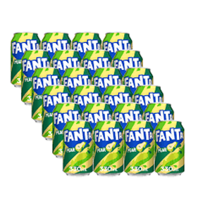 Fanta Pera Edición Limitada, 24 Latas de 330 ml con un Refrescante Sabor a Pera, Inspirado en las Redes de Distribución Mayorista del Mercado del Reino Unido - Product Image 1