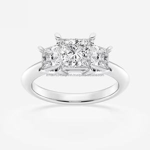 Diamante de princesa de corte brillante de grado GIA de origen ético para bodas y fiestas brillantez cortado por expertos con certificado IGI - Product Image 3