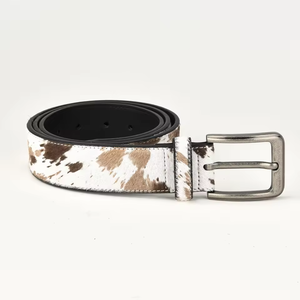 Ceinture de créateur pour homme en cuir de vachette pleine fleur véritable, épaisse, vintage, 3,8 cm, sportive, masculine, grande taille - Product Image 5