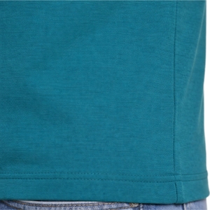 Camiseta de Hombre Lisa en Verde Azulado, Manga Corta, Algodón, Corte Ajustado Informal, Cuello Redondo, Color Sólido, Alta Calidad, Exportación, Ajuste Cómodo - Product Image 6