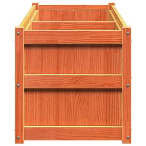 Jardinière en bois de pin massif brun ciré 59,1x19,7x19,7 po – Pots et jardinières - Product Image 6