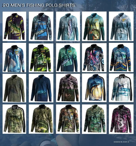 เสื้อตกปลาผู้ชายน้ำหนักเบา UPF 50 ป้องกันรังสียูวี พิมพ์ลายตามสั่ง โพลีเอสเตอร์ ระบายอากาศได้ดี แขนยาว ป้องกันแสงแดด เหมาะสำหรับใส่เป็นทีม - Product Image 3