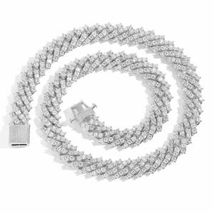 Luxury Gold Plated Diamond Hip Hop Cuban Link <b>Chain</b> with CZ Stones for <b>Rappers</b> Fashion Jewelry Wholesale Gift Available for Sale - Product Image 2