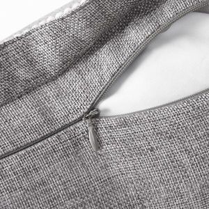 Juego de 2 Fundas de Cojín Vintage con Ribete de Lino, 20"x20", Fundas para Cojines Decorativos y Accesorios Elegantes - Product Image 3