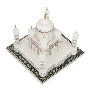 Escultura de Mármol Blanco Taj Mahal, Hecha a Mano en India, Pulida, de Lujo, para Decoración del Hogar, Disponible para Regalos Empresariales - Product Image 4
