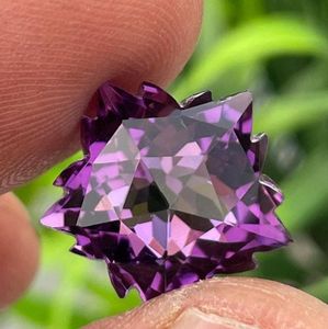 พลอยแอมเมทิสต์ธรรมชาติรูปดาวเกล็ดหิมะ สำหรับทำเครื่องประดับ แหล่งกำเนิด RW - Product Image 6