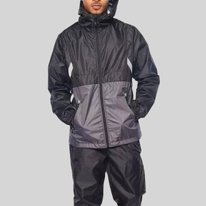 Chaqueta Deportiva Cortavientos Personalizada con Cremallera Completa para Hombre, Transpirable, Impermeable, Ligera, de Nailon Tejido, con Capucha, Diseño 2 en 1, para Invierno - Product Image 2