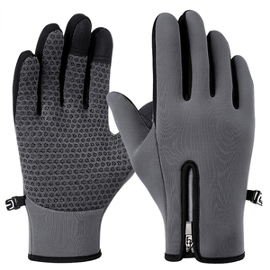 Gants d'hiver unisexes pour la conduite, coupe-vent, à doigts entiers, compatibles avec les écrans tactiles, antidérapants, pour le cyclisme en plein air, la moto - Product Image 1