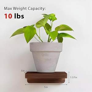 Étagère murale d'angle flottante blanche, lot de 2, étagère d'angle flottante murale, support de rangement et de présentation - Product Image 4