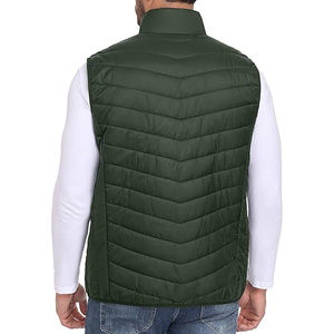LEAFITS Packable Men Winter Puffer Vest Outerwear Eco-Friendly Heated <b>Lightweight</b> Water Resistant Quilted Puffy <b>Gilet</b> Chest - Product Image 2