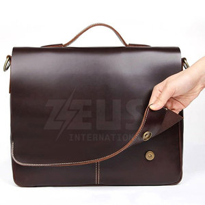 Bolsos para Portátil de Cuero Duraderos de Fábrica a Bajo Precio, Bolsos para Portátil de Cuero Genuino de Calidad Profesional - Product Image 3