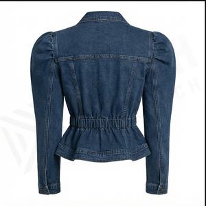 Veste en jean femmes hiver épais chaud lâche dos fermeture éclair jean manteau vêtements d'extérieur pour femmes - Product Image 3