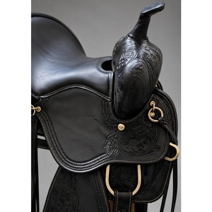Silla de Montar para Caballo de Cuero Genuino de Alta Resistencia, Silla de Montar Western Personalizada, Equipo Ecuestre Profesional con Herrajes Duraderos - Product Image 3
