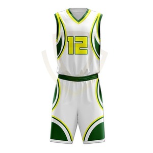 Uniforme de Baloncesto Personalizado de Alta Calidad con Camiseta de Manga Corta Anti-UV 100% Poliéster - Product Image 1