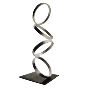 Center Display Metal Sculpture Modern Art Figurine <b>Decorative</b> Home Living Room <b>Table</b> <b>Decor</b> - Product Image 2