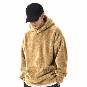 Vente en gros de sweats à capuche en molleton pelucheux 450 GSM, confortables et surdimensionnés, style streetwear, pour l'hiver, destinés aux détaillants de vêtements - Product Image 4