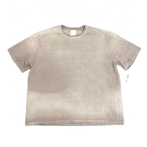 Vintage Solid Denim Acid Wash T-<b>Shirt</b> Mineral Wash Eco-Friendly Unisex Loose Fit O-Neck Patch Embroidery Distressed <b>Star</b> for - Product Image 4