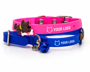 Silicone Cat <b>Collar</b> OEM ODM Custom Logo Waterproof Adjustable Kitten <b>Collar</b> with Bell Direct Manufacturer - Product Image 1