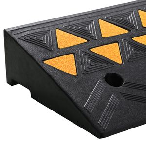 Rampe de trottoir en caoutchouc robuste 15T, hauteur de montée 4,25 po, largeur 11,8 po, longueur 19,7 po, pour allée et trottoir - Product Image 2