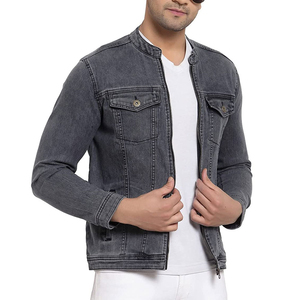 2024 <b>Top</b> Trending High Street Style Men's Denim Jacket High Quality Wholesale Patchwork Jackets for Winter Low Prices - Product Image 5
