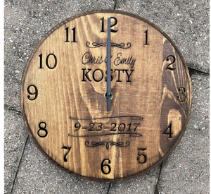 Customisable Industrial Design Single Face Quartz <b>Digital</b> <b>Wall</b> <b>Clock</b> Natural Wood Needle Display - Product Image 4